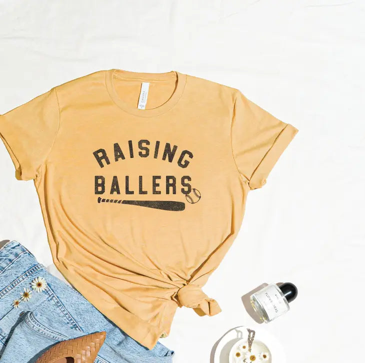PRE-ORDER: Raising Ballers BASEBALL/SOFTBALL Graphic T-Shirt
