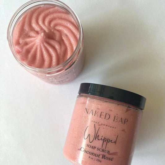 Coconut Rose Whipped Soap Scrub