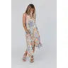 Ellie Ruffle Midi Dress - Floral