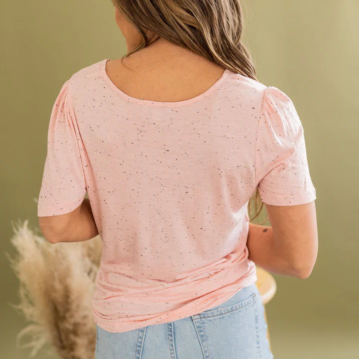 Speckled Tee - Pink