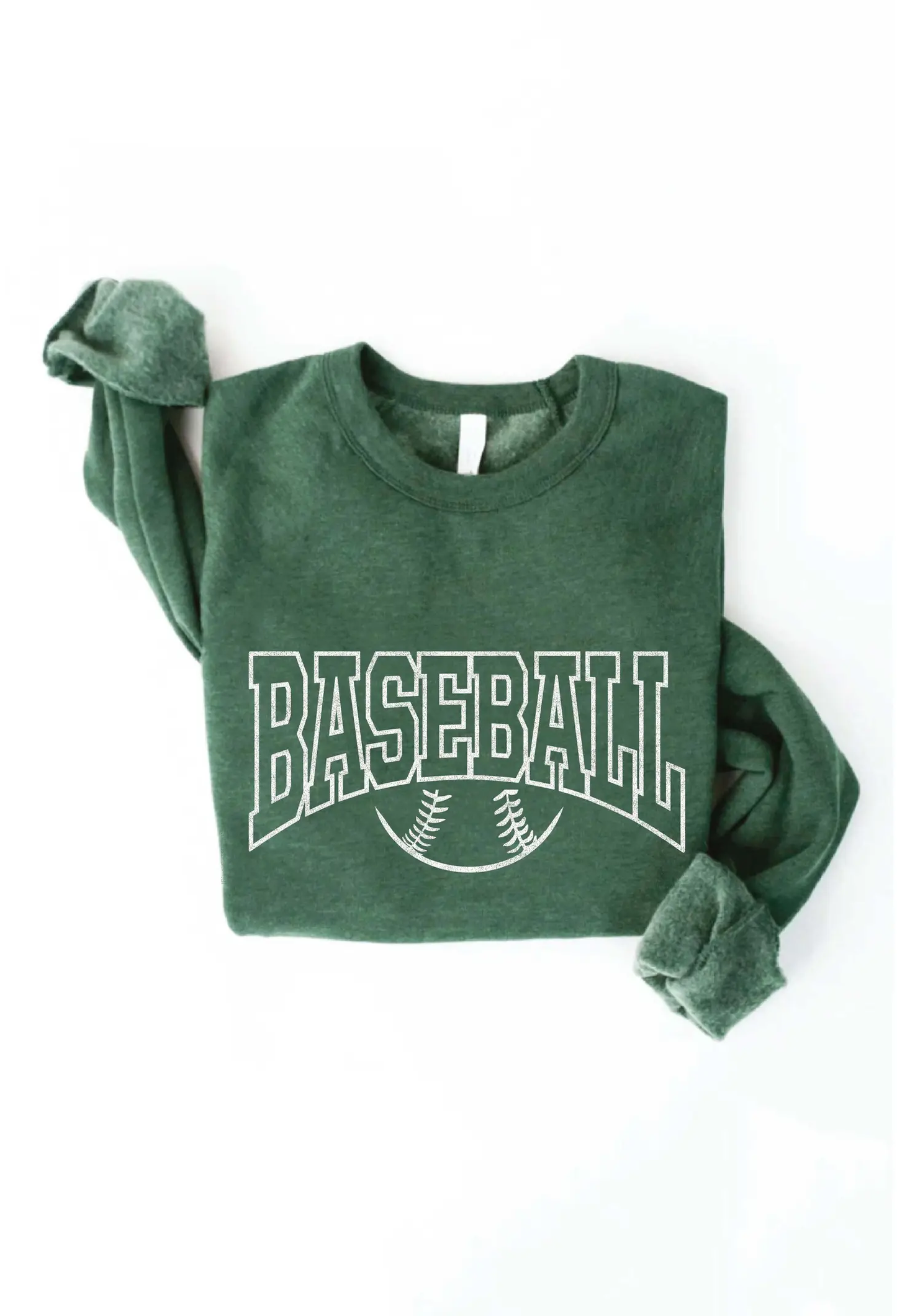BASEBALL - Graphic Sweatshirt - Heather Forest