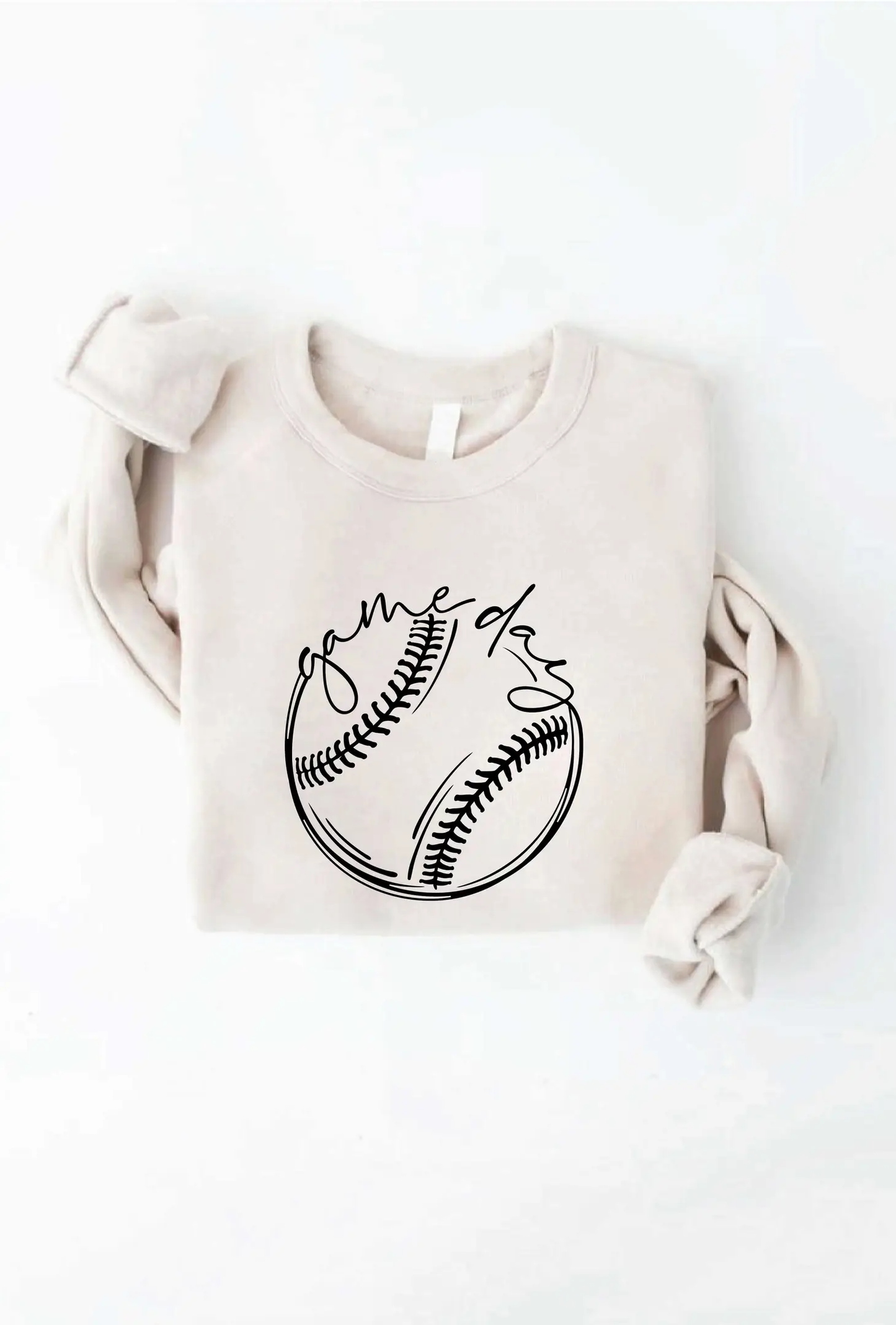 BASEBALL/SOFTBALL GAME DAY - Graphic Sweatshirt - Heather Dust
