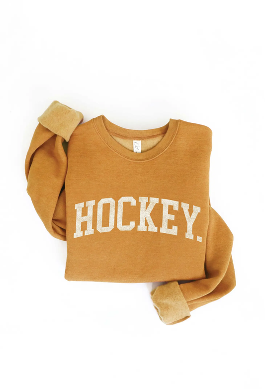 HOCKEY - Graphic Sweatshirt - Heather Mustard