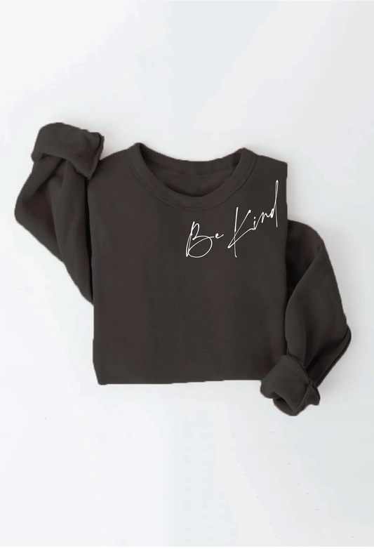 BE KIND - Graphic Sweatshirt - Black